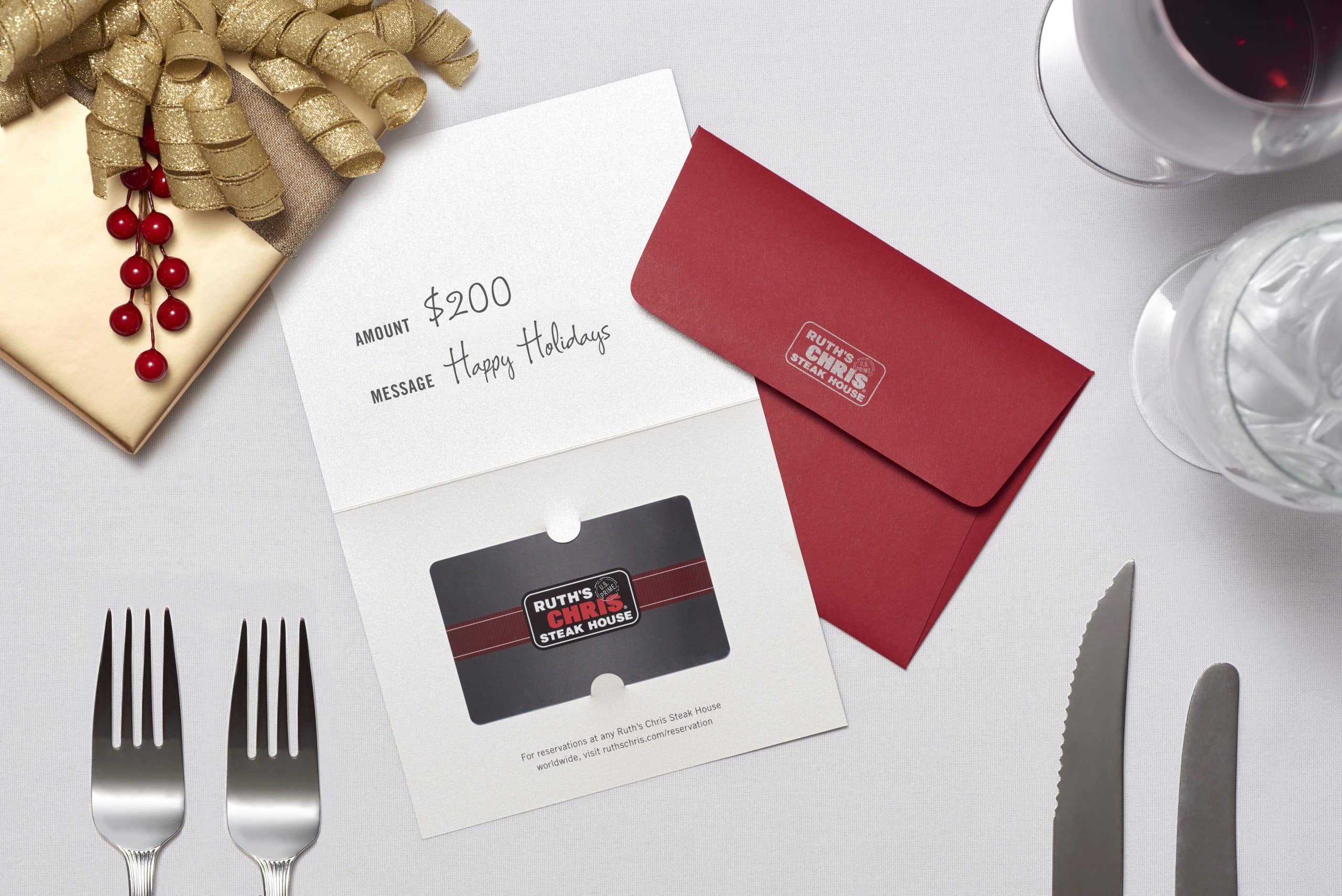 BLACK FRIDAY GIFT CARD PROMOTION Ruth's Chris Steak House Calgary